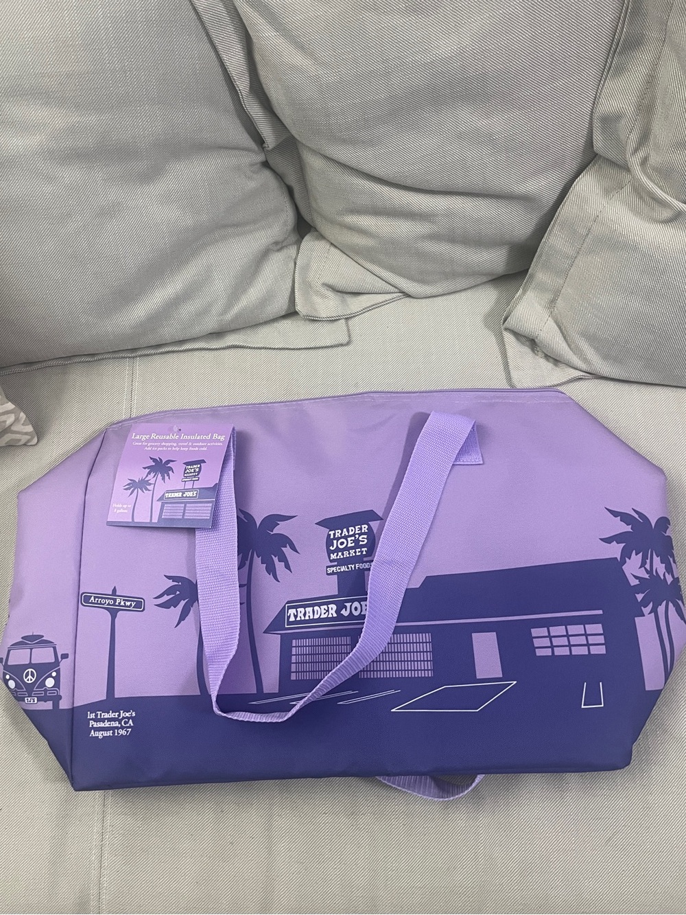 Trader Joe’s Large Insulated Bag Purple Rain